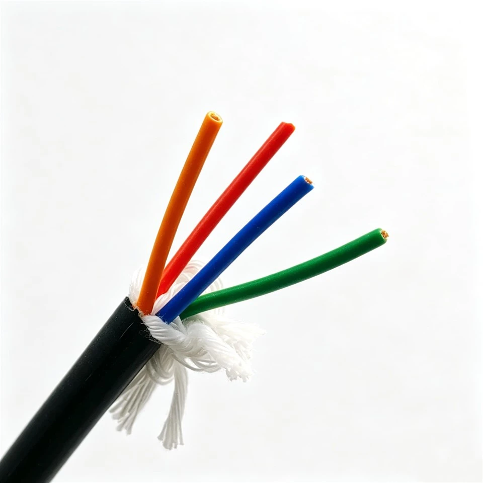 Dengiz uskunalari uchun PP izolyatsiyalangan mis o'tkazgichli moslashtirilgan 4 * 18AWG TPU suv o'tkazmaydigan elektr kabeli